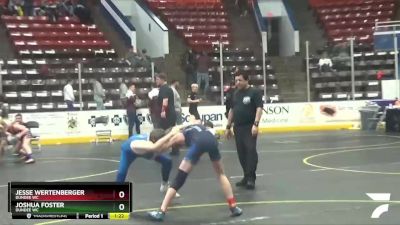 90 lbs Cons. Round 2 - Joshua Foster, Dundee WC vs Jesse Wertenberger, Dundee WC