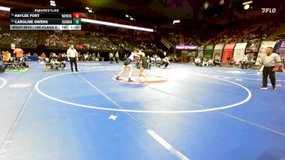 140 Class 2 lbs Champ. Round 1 - Haylee Fort, Waynesville vs Caroline Owens, Seckman