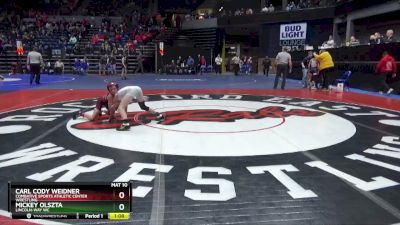 86 lbs Cons. Round 3 - Carl Cody Weidner, Combative Sports Athletic Center Wrestling vs Mickey Olszta, Lincoln-Way WC