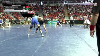 3A-157 lbs Cons. Round 3 - Adrian Perez-Hall, Burlington vs Gabe Rubino, Waukee Northwest