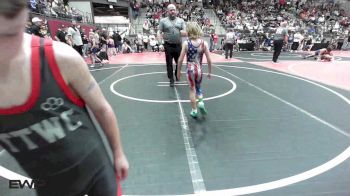 55 lbs Quarterfinal - Lowen Johnson, Team Tulsa Wrestling Club vs Bradley Shadwick, Berryhill Wrestling Club