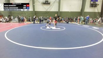 Champ. Round 3 - Tessa Newberry, Rose City Alliance Wrestling vs Olivia Christensen, Mat Demon Wrestling Club