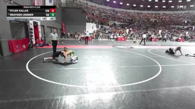 80 lbs Champ. Round 2 - Rylen Kallas, Omro Youth Wrestling vs Brayden Lemmer, Edgar