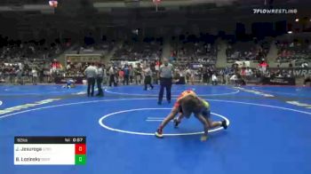 92 lbs Consolation - Justis Jesuroga, Sebolt Wrestling Academy vs Brice Lozinsky, Berryhill Little Chiefs