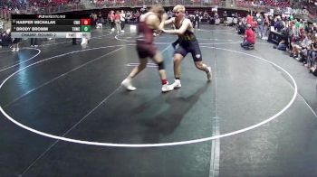 195 lbs Champ. Round 2 - Harper Michalak, CWO vs Brody Bromm, Tekamah Herman Wrestling Club