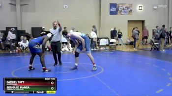 197 lbs Cons. Round 3 - Samuel Taft, Unattached vs Bernard Manga, Emmanuel College