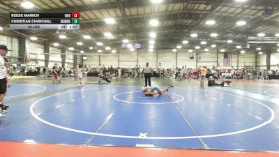 90 lbs Rr Rnd 2 - Reese Mamich, Ohio United - MS vs Christian Churchill, RedNose Wrestling School - MS