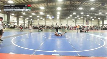 90 lbs Rr Rnd 2 - Reese Mamich, Ohio United - MS vs Christian Churchill, RedNose Wrestling School - MS