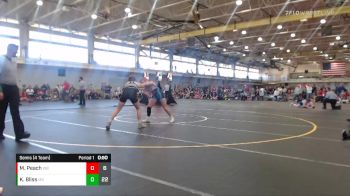 122 lbs Semis (4 Team) - Madilyn Peach, Wisconsin Black vs Kendra Bliss, Missouri Gold