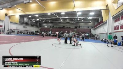 165 lbs Cons. Round 4 - Jaxon White, American Leadership Academy Gilbert vs Hunter Benavidez, Boulder Creek