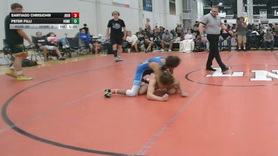134 lbs Rr Rnd 3 - Santiago Chrisjohn, Journeymen Black - HSC vs Peter Filli, Homegrown - HSC