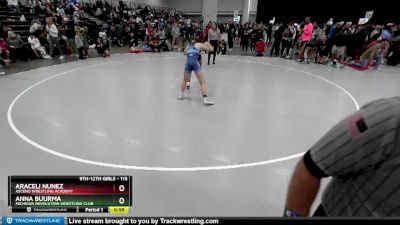 115 lbs Cons. Round 3 - Araceli Nunez, Ascend Wrestling Academy vs Anna Buurma, Michigan Revolution Wrestling Club