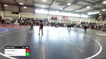 95 lbs Quarterfinal - Killian Kaneshige, Valiant College Prep vs Andy Sevilla, Yuma Grit