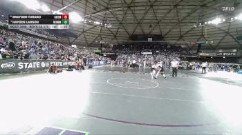 Boys 3A 175 lbs Champ. Round 3 - Hayden Larson, Hermiston vs Brayden Turano, Central Kitsap