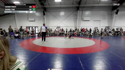 65 lbs Rr Rnd 3 - Cohen Finch, Backyard Brawlers Black ES vs Daniel Yun, Level Up Wrestling ES