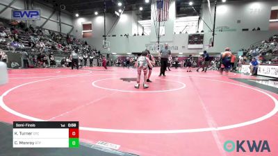 90 lbs Semifinal - Kamden Turner, Owasso Takedown Club vs Cristian Monroy, Tulsa Blue T Panthers