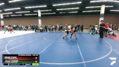 140-146 lbs Round 3 - Drake Kwak, Ryse Wrestling Club vs Jonah Parker, X-CLUSIVE Wrestling