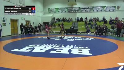 110 lbs Champ. Round 1 - Zayna Nasrah, Skyline vs Aretzi Gonzalez, Fresno City College