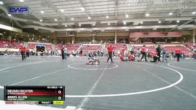 45 lbs 3rd Place Match - Nevaeh Richter, U-Town Hammers vs Brees Allen, Stanton County