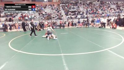 61 kg Champ. Rd Of 32 - Maya Fiodorova, Gold Rush Wrestling Academy Reno vs Kit Alsaker, Team Nazar Training Center