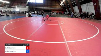 106A lbs Semifinal - Sean Willcox, Sunkist Kids Monster Garage vs Amirkhon Karimov, Uzb