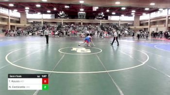 144 lbs Semifinal - Tommy Kousis, Westwood vs Nicholas Castaneda, Lodi