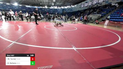 77 lbs 3rd Place - Mason Turner, Thoroughbred Wrestling Academy (TWA), MO vs Ryker Rollans, Gold Rush Wrestling