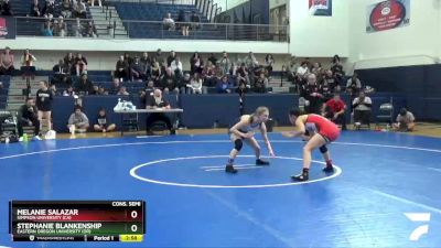 109 lbs Cons. Semi - Stephanie Blankenship, Eastern Oregon University (OR) vs Melanie Salazar, Simpson University (CA)