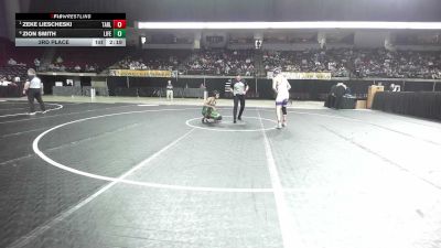 174 lbs 3rd Place - Zeke Liescheski, Tarleton State vs Zion Smith, Life