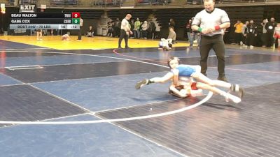 70 lbs Consy 1 - Beau Walton, Twin Valley vs Gabe Cox, Corry