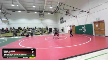 157 lbs Quarterfinal - Zeke Hueter, Santa Ana vs Francisco (Pancho) Borjon, San Jose State Club