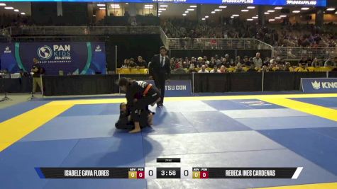 Rebeca Ines Cardenas vs Isabele Gava Flores 2025 Pan Kids Jiu-Jitsu IBJJF Championship