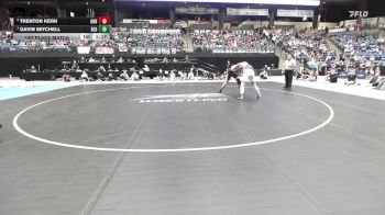 215 lbs 1st Place Match - Gavin Mitchell, Basehor-Linwood HS vs Trenton Kern, Great Bend HS