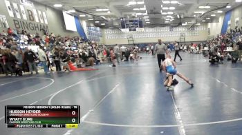 76 lbs Quarterfinal - Wyatt Eure, Charger Wrestling Club vs Hudson Heyder, Sanderson Wrestling Academy