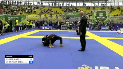 COSMO JOSÉ ALVES vs RODRIGO DE PINHO BORGES 2024 Brasileiro Jiu-Jitsu IBJJF
