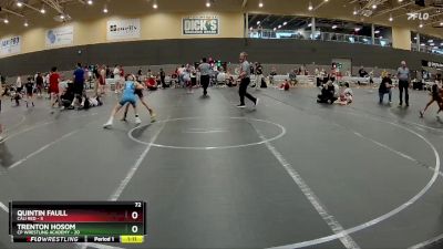 72 lbs Round 2 (6 Team) - Quintin Faull, Cali Red vs Trenton Hosom, CP Wrestling Academy