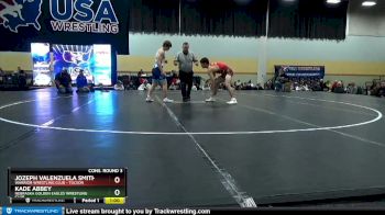 157 lbs Cons. Round 3 - Jozeph Valenzuela Smith, Warrior Wrestling Club - Tucson vs Kade Abbey, Nebraska Golden Eagles Wrestling Club