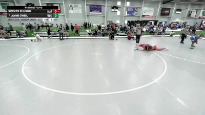 Junior Boys - 215 lbs Champ. Round 2 - Xerxes Ellison, Alabama vs Layne O'Neil, WOW Wrestling Club