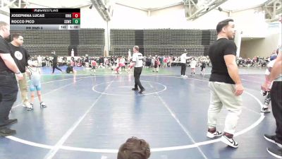 44 lbs Rr Rnd 8 - Josephina Lucas, Kingsway K-3 vs Rocco Pico, South Side K3