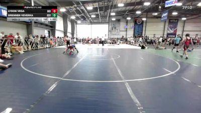 100 lbs Rr Rnd 3 - Lydon Vega, Indiana Outlaws Gold vs Brennen Veverka, Revival Orange