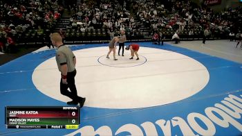 5A 170 lbs Semifinal - Madison Mayes, Cedar Valley vs Jasmine Katoa, West