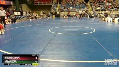 127 lbs Placement Matches - Nolan Mack, E2-Fargo Davies vs Seamus Kuklok, W4-Bismarck Century