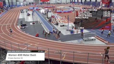 Women's 400m, Finals 10