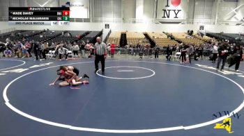 70 lbs 3rd Place Match - Nicholas Maliarakis, Club Not Listed vs Wade Davey, B2 Wrestling Academy