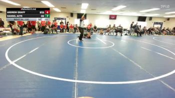 120 lbs Champ. Round 2 - Andrew Graff, Mt Carmel vs Hansel Acte, Eisenhower