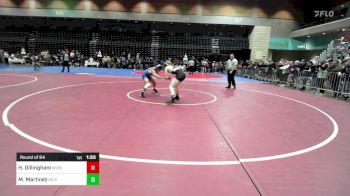 144 lbs Round Of 64 - Henry Dillingham, West Linn vs Maxximus Martinez, Gilroy