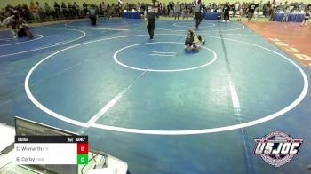 55 lbs Consi Of 16 #2 - Cohen Wilmarth, F-5 Grappling vs Beau Corby, Highlander Youth Wrestling