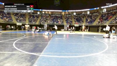 130 lbs Round Of 16 - Arturo Reyes, Mahanoy Area vs Brady Bowers, Fort LeBoeuf