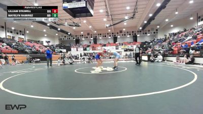 125 lbs Quarterfinal - Lilliam Stilwell, Durant High School Girls vs Mayelyn Ramirez, Har-Ber