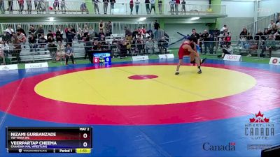 48kg Semifinal - Nizami Gurbanzade, YW-YMHA WC vs Veerpartap Cheema, Canadian Mal Wrestling